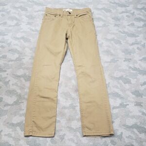 Levi's 511 Pants Youth 28x38 Tan Slim Fit Pockets